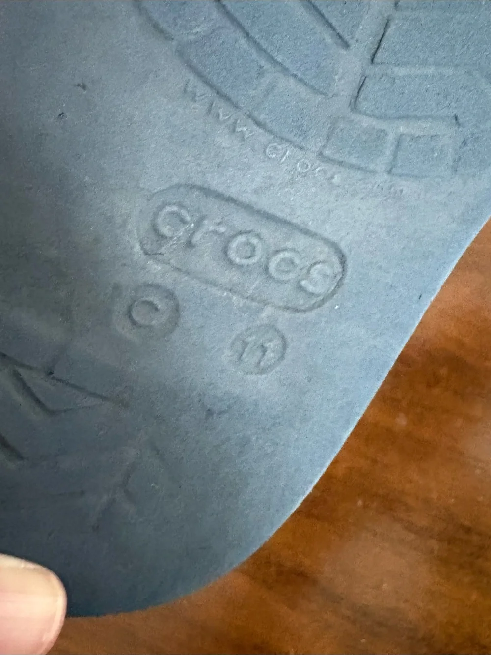 Crocs Kids Sandals Size 11 Blue Mickey Mario Fair Condition Beach Play
